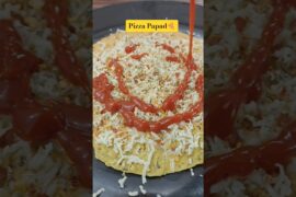 Cheese Pizza Papad Recipe!🔥 | #livingnaturally #youtubeshorts