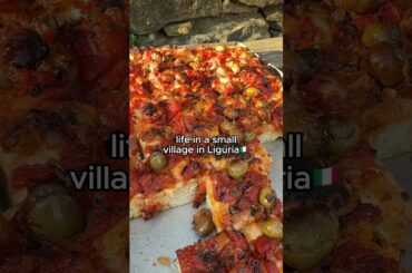 Life in a small village in Liguria!  🇮🇹  #pizza