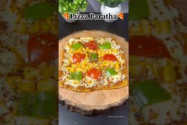 Cheesy, crispy and full of flavour You need to try this Pizza Paratha ASAP 🍕#recipe #food #viral