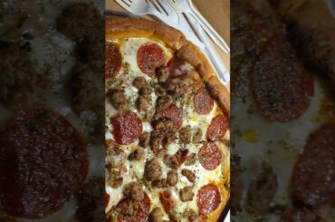 Chicago's  deep dish pizza. Hilton downtown....  pretty good.