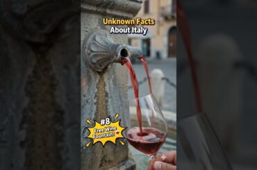 Free WINE Fountain in Italy?!