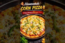 🍕 Homemade Corn Pizza 😍#pizzalover #pizzarecipe #cooking #ytshorts #pizzatime