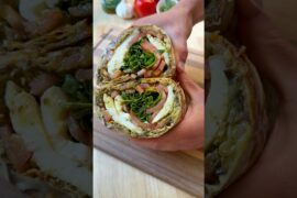 EGGPLANT SUMMER WRAP #recipe #healthyrecipe #easyrecipe #healthyrecipes #easyrecipes #recipes