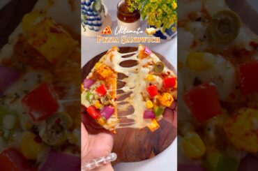 Would You Try This Pizza Sandwich? 🍕🥪 Pizza Sandwich Recipe #recipe #viral #shorts