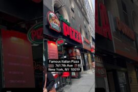 Famous Italian Pizza in NYC! #rickeatz #newyork #pizza #food #fyp #tiktok #shorts #reels