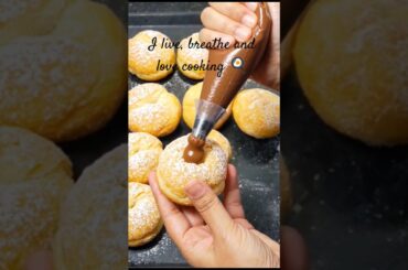 chocolate bomboloni recipe | Italian doughnut बच्चों के लिए #shorts