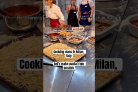 Cooking class in Italy: Making pasta 🍝 from scratch 😋 #cooking #travel #italy #pasta #cookingclass