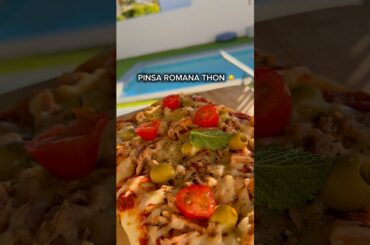 PINSA ROMANA THON ☀️ #pinsaromana #pizza #recetterapide #cdm #recipe