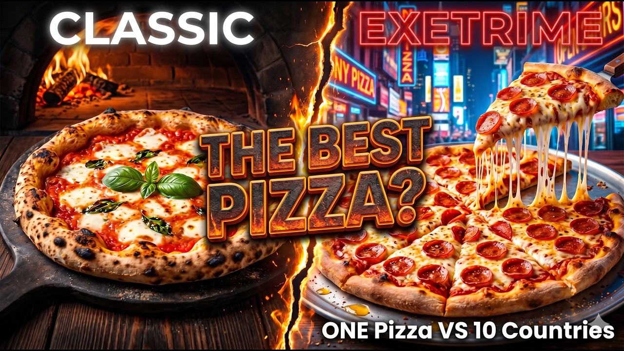 THE BEST PIZZA? 🍕 I Cooked PIZZAS from 10 Countries🌎USA & Italy was Mad! #Pizza #Cooking #Foodie THE BEST PIZZA? 🍕 I Cooked PIZZAS from 10 Countries🌎USA & Italy was Mad! #Pizza #Cooking #Foodie