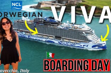 Our First Day on Norwegian Viva | Embarkation Day from Rome (Civitavecchia)