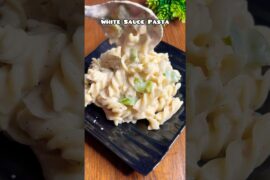Creamy White Sauce Pasta #shorts #recipe #food