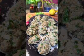 Baked Clams Oreganata #recipe #cooking #food #cooking #dinner #shorts #seafood