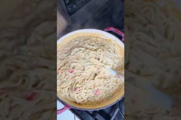 They dug into it before I could show yall the full cooked pan 😜 #chickenspaghetti #recipes