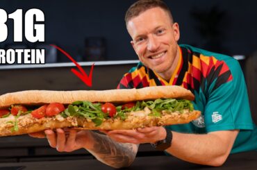 XXL Chicken Alfredo Baguette! (Wenn du kein Bock auf kochen hast)