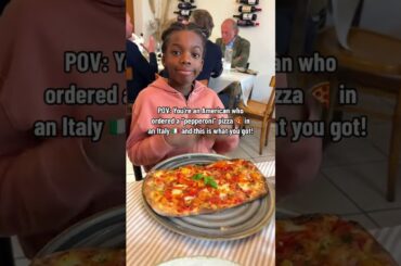 POV: You’re an American who ordered a “pepperoni” pizza 🍕 in an Italy 🇮🇹 and this is what you got!