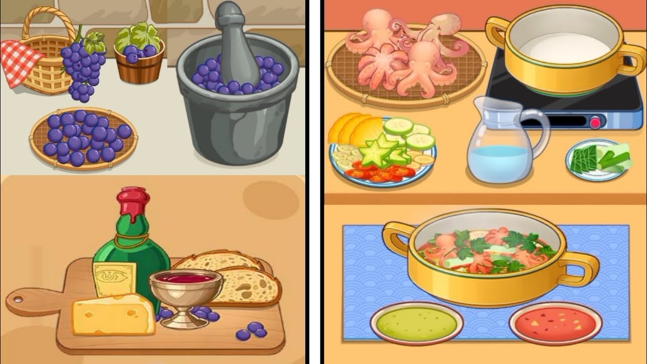 Italian Grapes Wine🍷Recipe | Octopus Soup🐙🤯 Recipe | ASMR Cooking Gameplay #cookzii #cookinggame Italian Grapes Wine🍷Recipe | Octopus Soup🐙🤯 Recipe | ASMR Cooking Gameplay #cookzii #cookinggame