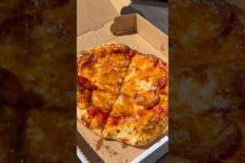 Wood fired Pepperoni pizza drizzled with hot honey. #Food #Pizza #HotHoney #Cooking #woodfiredpizza