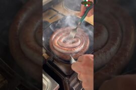 Watch How This Sicilian Sausage Gets Grilled #technique #foodasmr #shorts