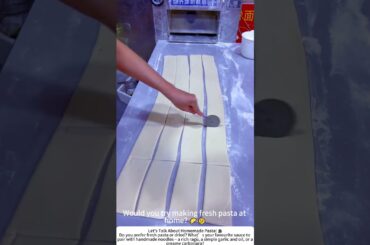 Cutting Fresh Pasta with a Rolling Cutter – Precision in the Kitchen 🍜🔪