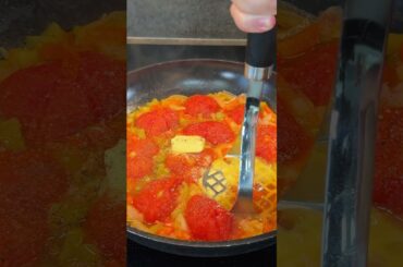 Cheesy Tomato Egg Omelette! #shorts