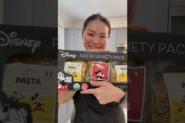 Mickey Mouse Shaped Pasta From Costco | Pasta Recipe | Kid-Friendly Dinner #shorts