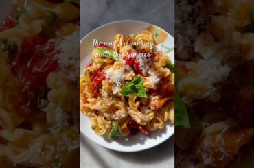 Summer Pasta Night #cooking #pasta #summerfood #healthyfood #summerlifestyle