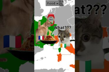 🇨🇮🍝️Italy, France & pasta🇫🇷#shorts #cat#catmemes#trending#viral #catshort#memes#funny #cooking#food
