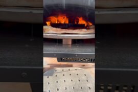 Pizza Rotates to Perfection 🔥⁠ Bertello SimulFIRE 16" Pizza Oven #shorts #cheese #pizza