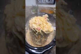 Crockpot Chicken Spaghetti #shorts