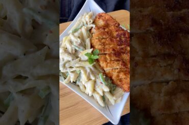 Chicken Steak White Sauce Pasta Recipe I Pasta Recipes #shorts #youtubeshorts #food#asmrcooking
