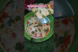 vegetable Pizza easy recipe #shorts #vegetables #pizza #vegpizza #pizzarecipe #pizza #vegcheesepizza
