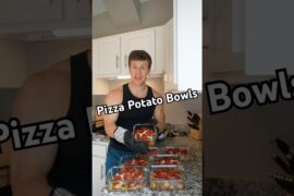Pizza Potato Bowls High Protein Meal Prep Recipe #shorts