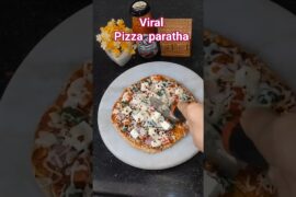 try this 😍 💕#PizzaParatha #Paratha#Pizza #Recipe #Homemade #Snack #Cheesy #Yummy #QuickRecipe #Viral