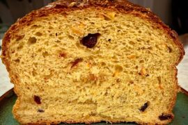Advice request: can anyone let me know how I can achieve a more open crumb on my pannetone? Recipe posted in full (except for making the candied citrus peel, which I made a while ago)