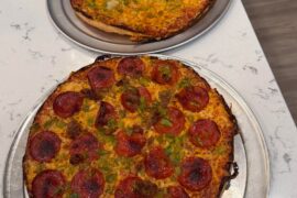 The girls wanted Boston Bar pizza
