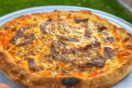 Ribeye steak and onion