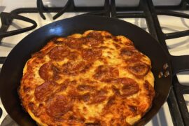 Gave the ole cast iron skillet a try.