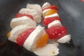 Caprese with homemade mozzarella