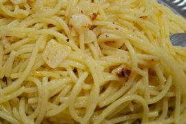 How should I improve my aglio e olio?