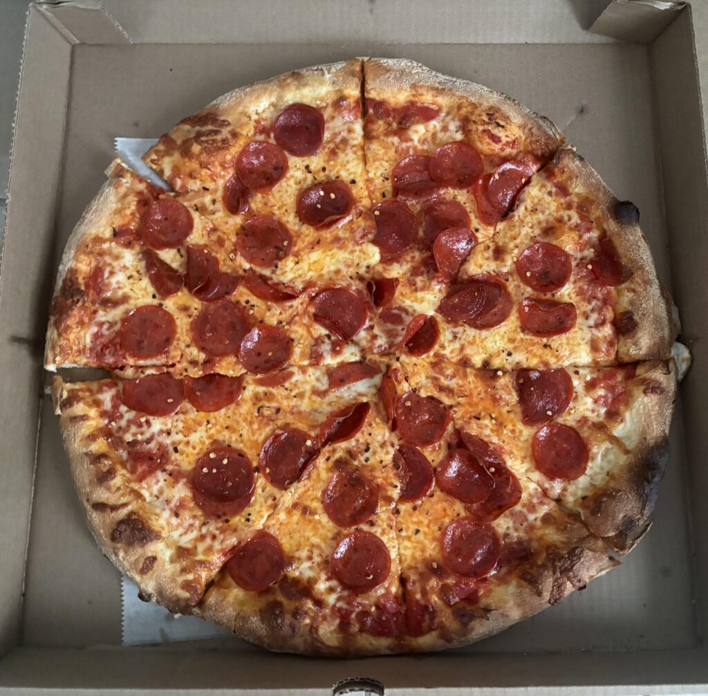 Pep Pie from Sam’s Coal-Fired pizza in Daytona, FL