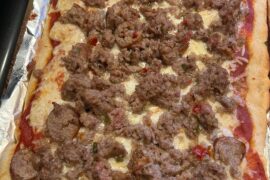 Homemade pizza 1 buffalo chicken other Sausage