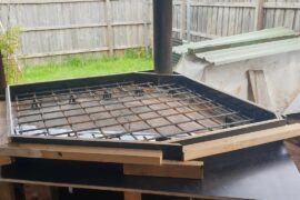 Brick oven build