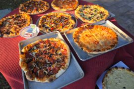 11 pies, morels, shaved asparagus, koda16.