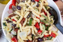 Made this roasted ratatouille pasta salad for a BBQ