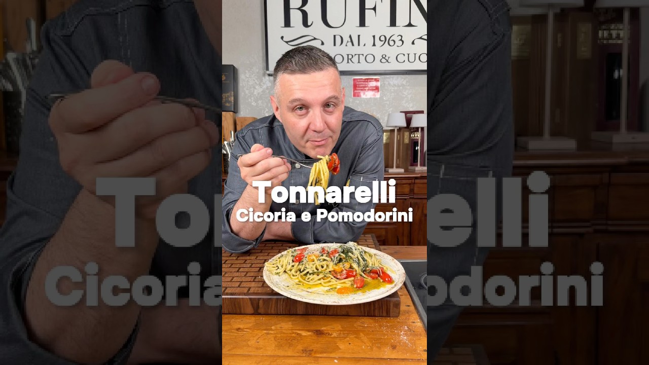 TONNARELLI CON CICORIA #chefrufini TONNARELLI CON CICORIA #chefrufini
