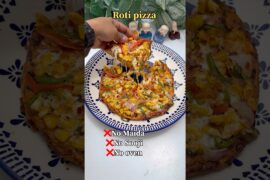 Roti pizza recipe #shorts #rotipizza #viral