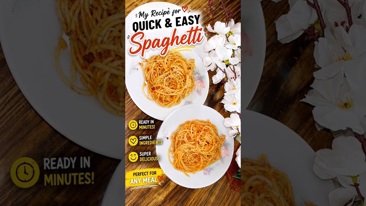 🍝 Creamy Spaghetti at Home | Café-Style Pasta Recipe#songs #pasta#football#daily#popular#italy 🍝 Creamy Spaghetti at Home | Café-Style Pasta Recipe#songs #pasta#football#daily#popular#italy