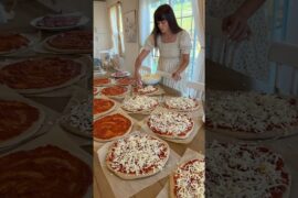 Completely health bulk pizza prep 🍕 #freshmilled #recipe