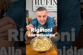 RIGATONI ALLA BOSCAIOLA #chefrufini