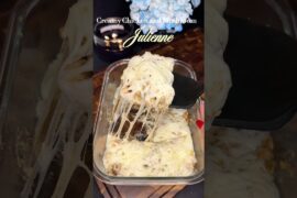 Creamy Chicken and Mushroom Julienne 🍄‍🟫 #recipe